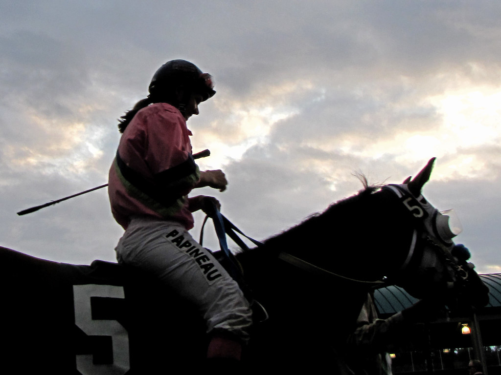Cassie Papineau Cassie Papineau, a jockey riding at Emeral… Flickr