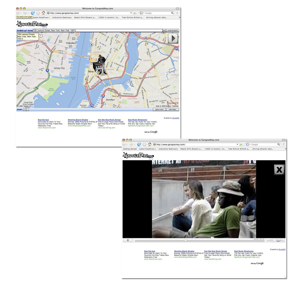 Gangsta Maps Mashup The following is an example mashup we … Flickr