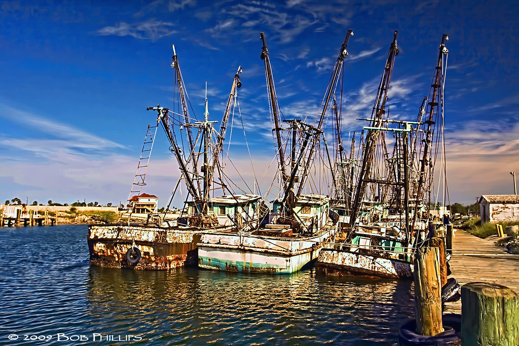 Shrimp Boat Graveyard Port Isabel, Texas Just across the… Flickr