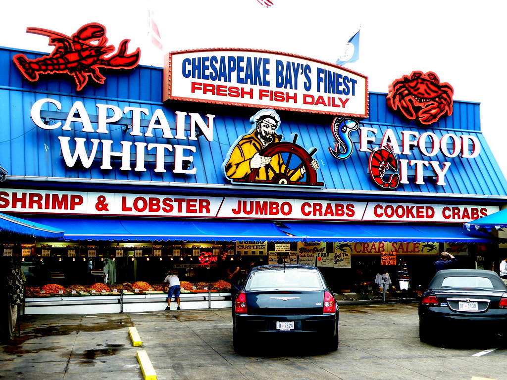 Captain White's Seafood City Washington, DC The open air… Flickr