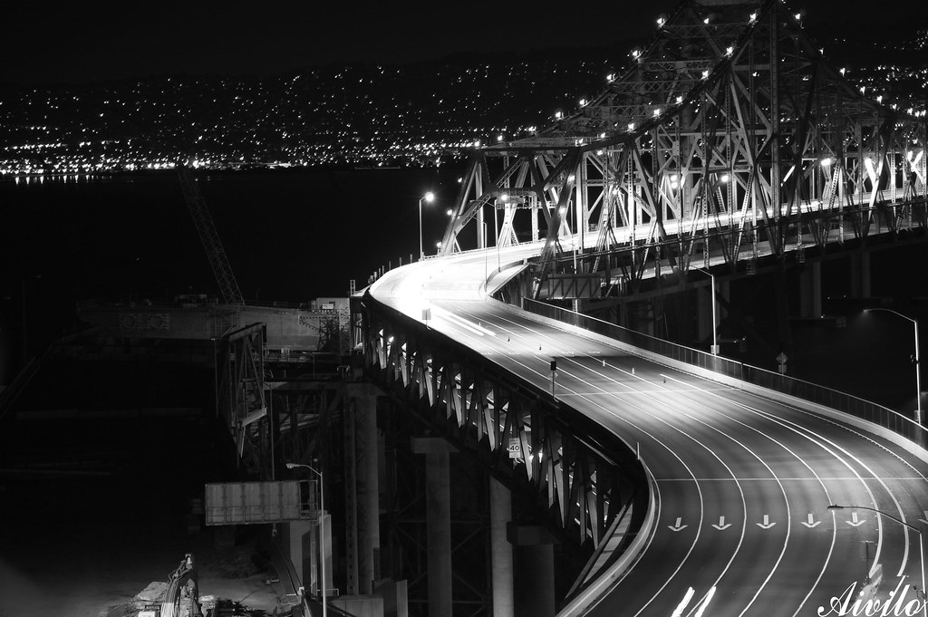 B&W Bay Bridge SCurve Bay Bridge SCurve Olivia Shavies Flickr