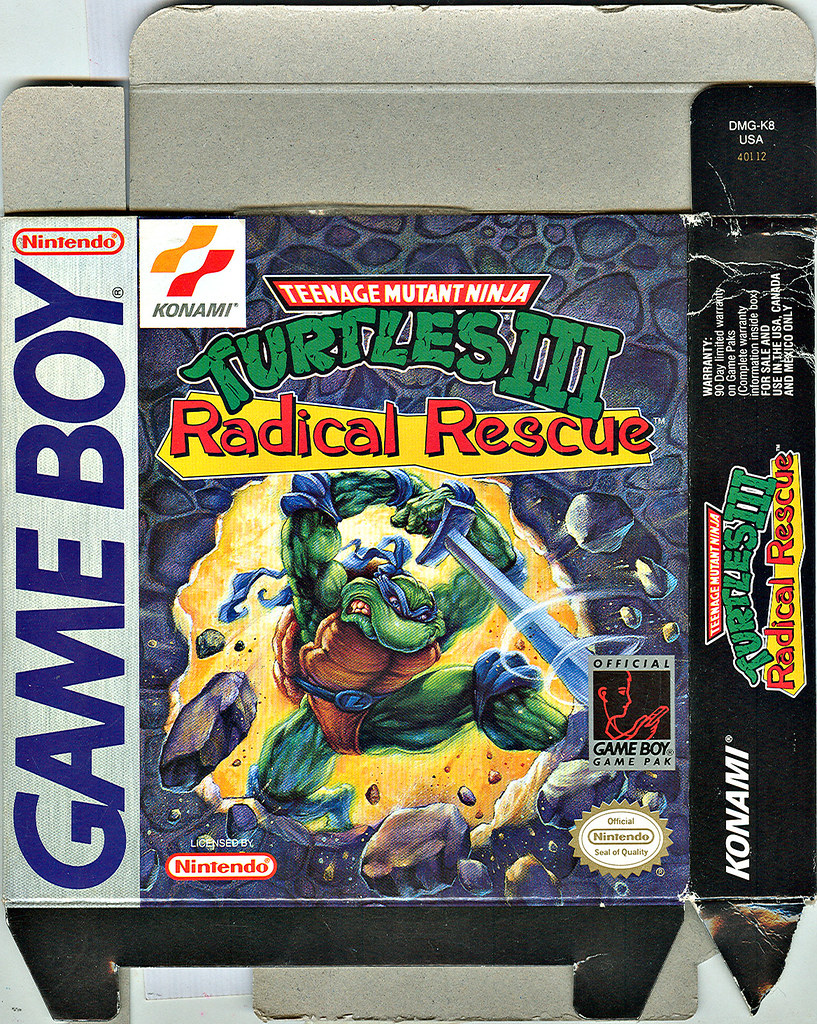 On Black KONAMI TEENAGE MUTANT NINJA TURTLES III Radical Rescue