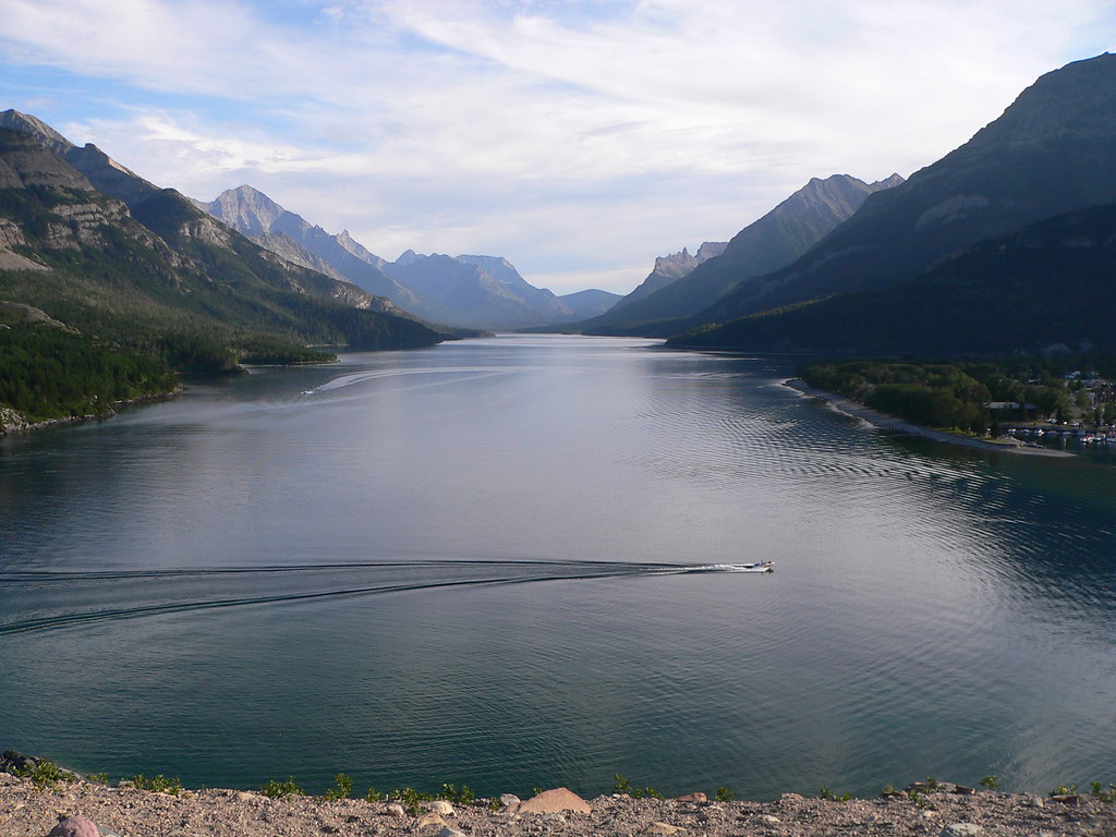 View of Waterton Lake Taken on our trip to Glacier Nationa… Flickr