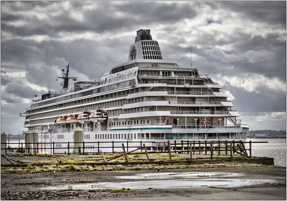 Crystall Symphony Cruise ship Crystal Symphony moored at