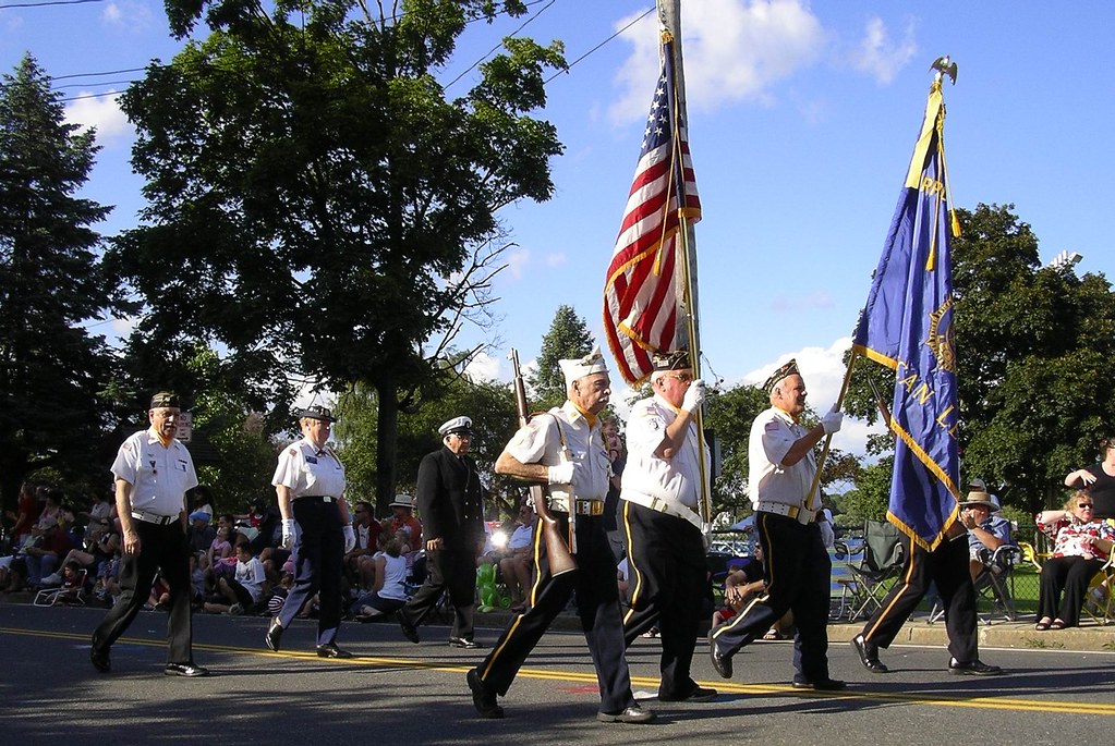 American Legion marching Veterans from Americal Legion Pos… Flickr