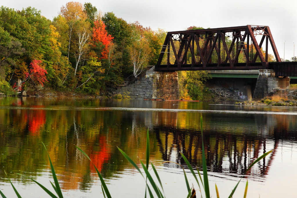 Railroad bridge, Waterville Maine a photo on Flickriver