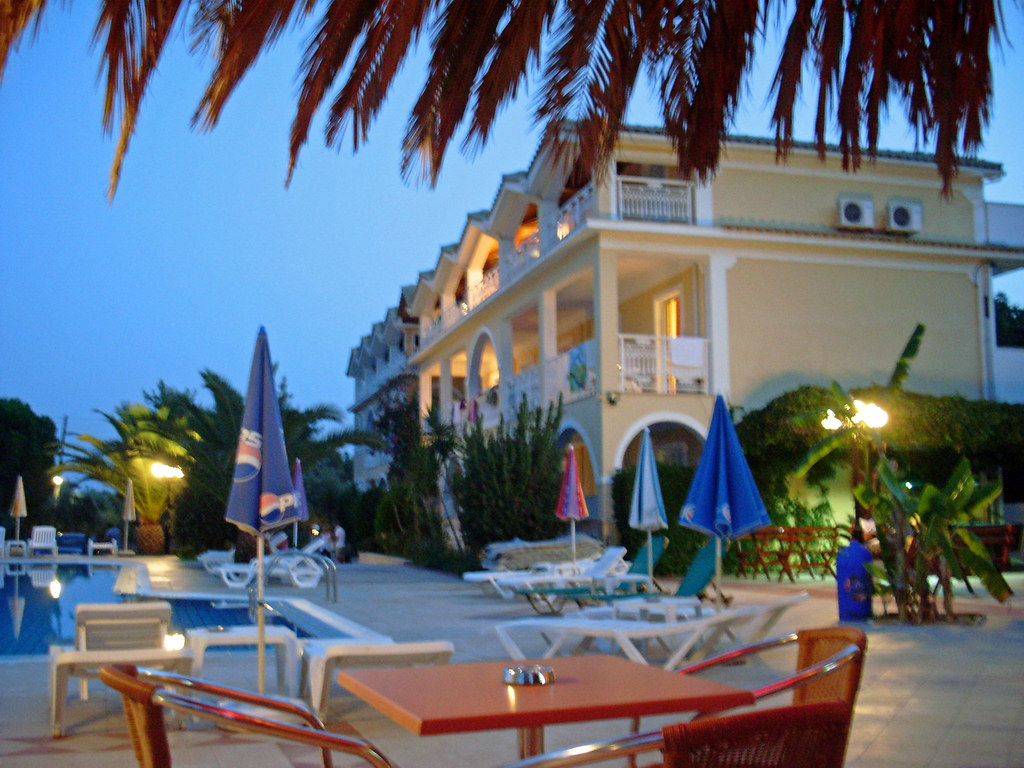 Sunflower Apartments Laganas Just chilling, having a beer … Flickr