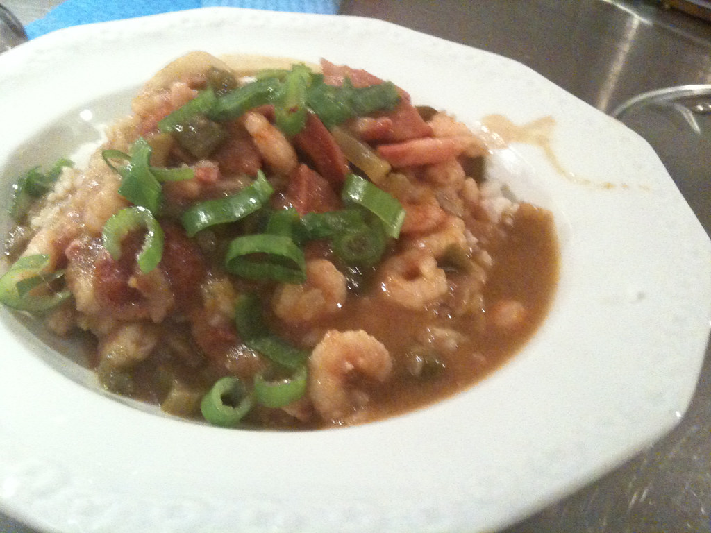 First attempt at real gumbo Shrimp, calamares, chorizo and… Flickr