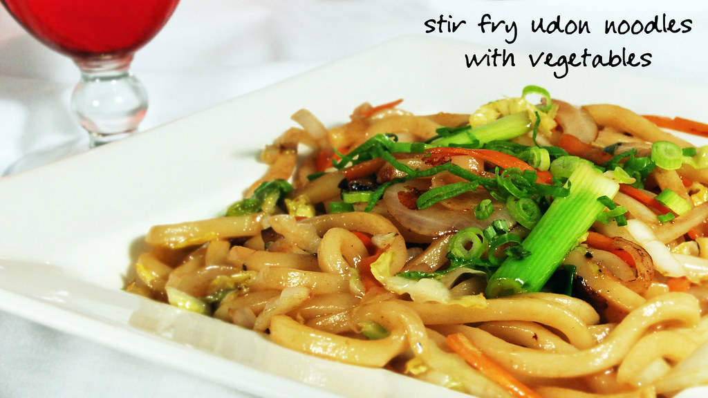 Stir Fry Udon Noodles with Vegetables Little Tokyo Maine Flickr