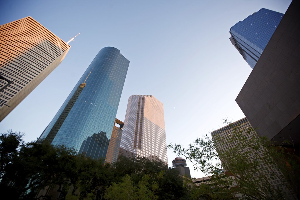 downtown houston houston, tx skyline during houston via co… Ed