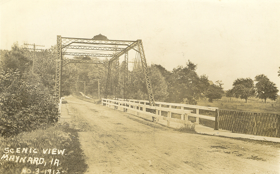 Maynard, Iowa, Bridge Postmarked August 1, 1912. Maynard i… Flickr