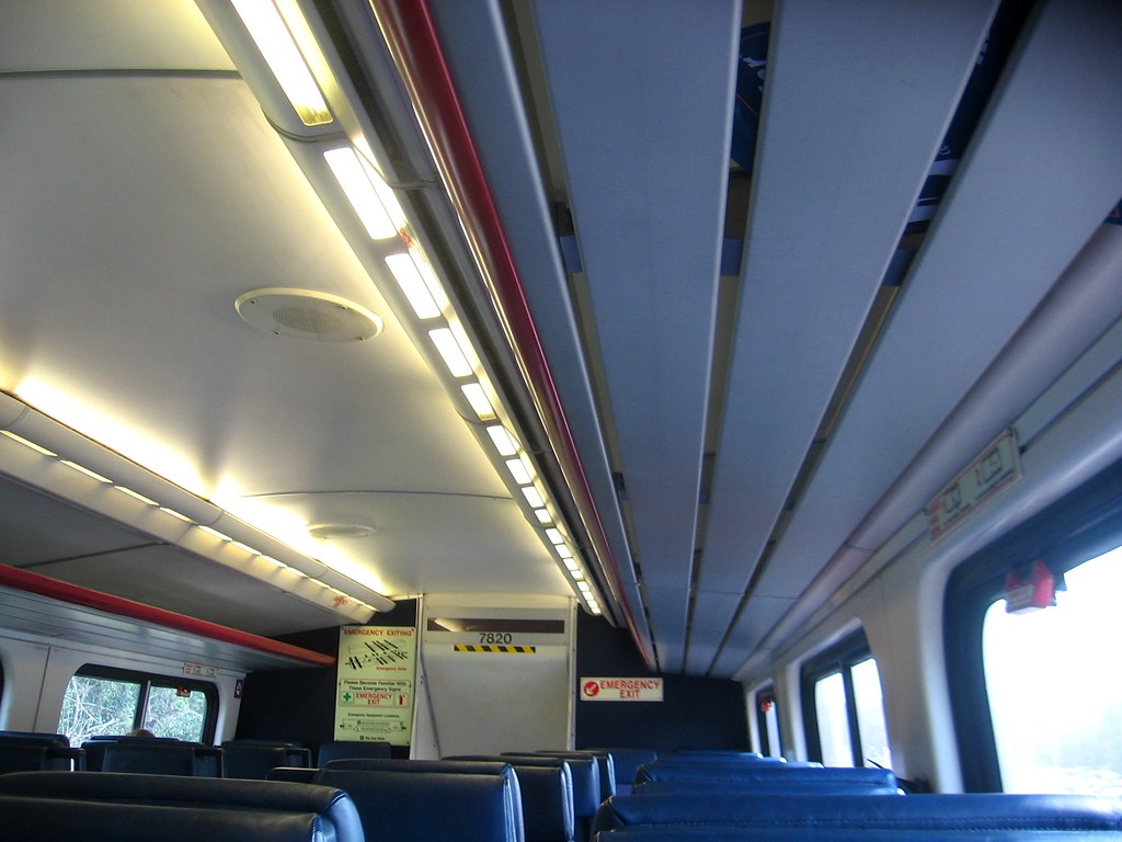 MARC train interior my first time on a MARC commuter train… Flickr
