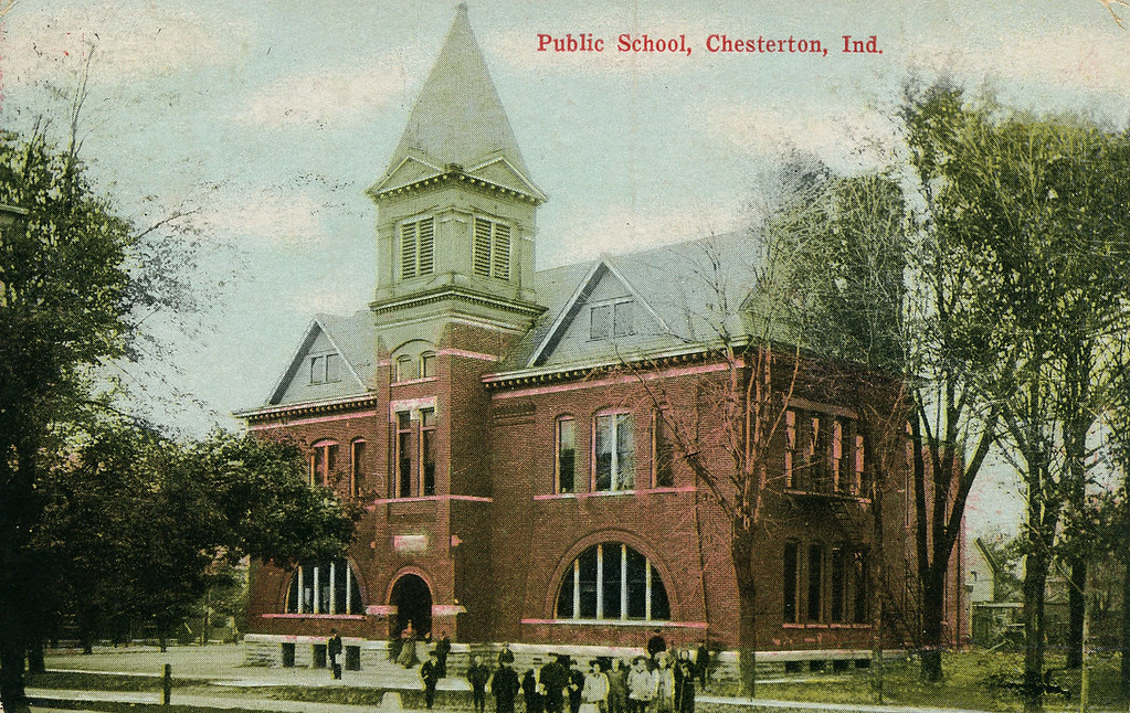 Public School, circa 1910 Chesterton, Indiana Public Sch… Flickr