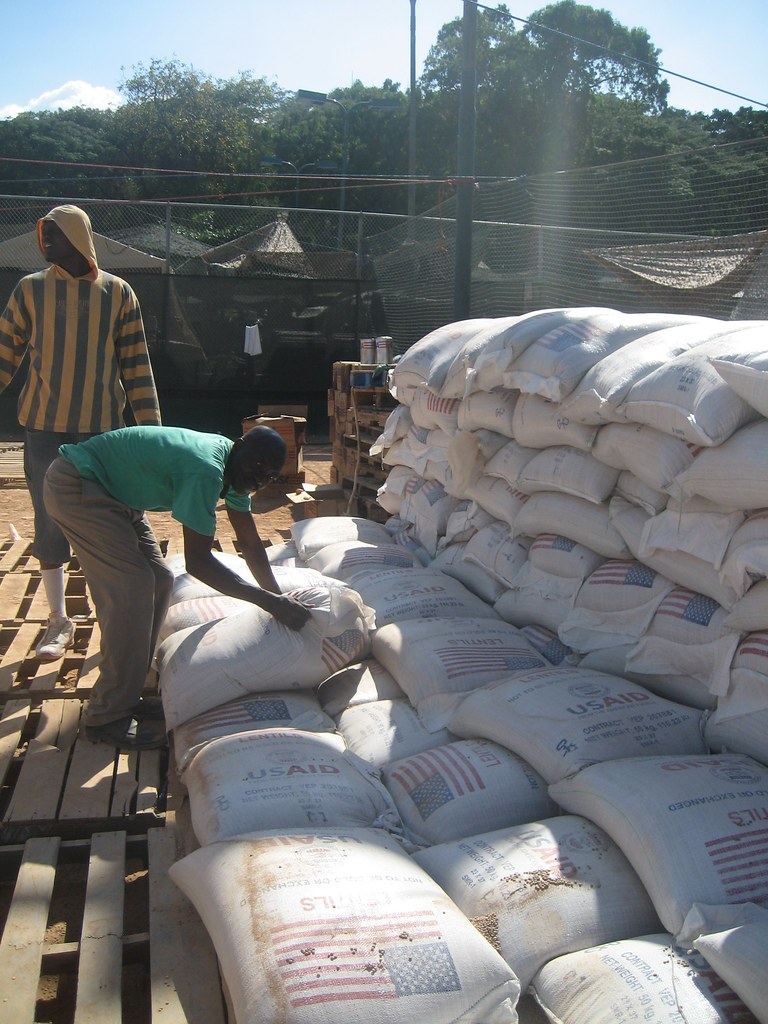 USAID Food Distribution site in Petonville blog.usaid.gov … Flickr
