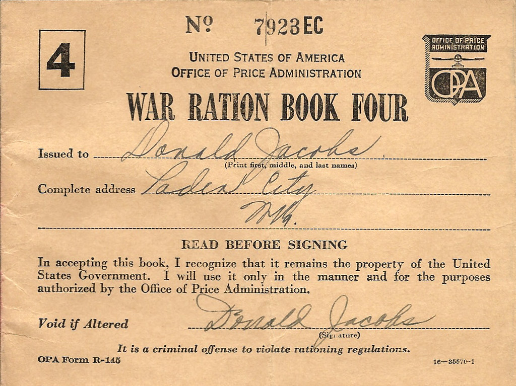 WWII war ration coupon book 4 Kimberly Hopkins Flickr