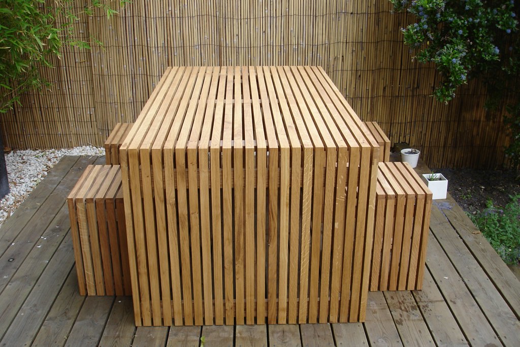 Oak strip garden furniture 1 Oak garden furniture table … Flickr