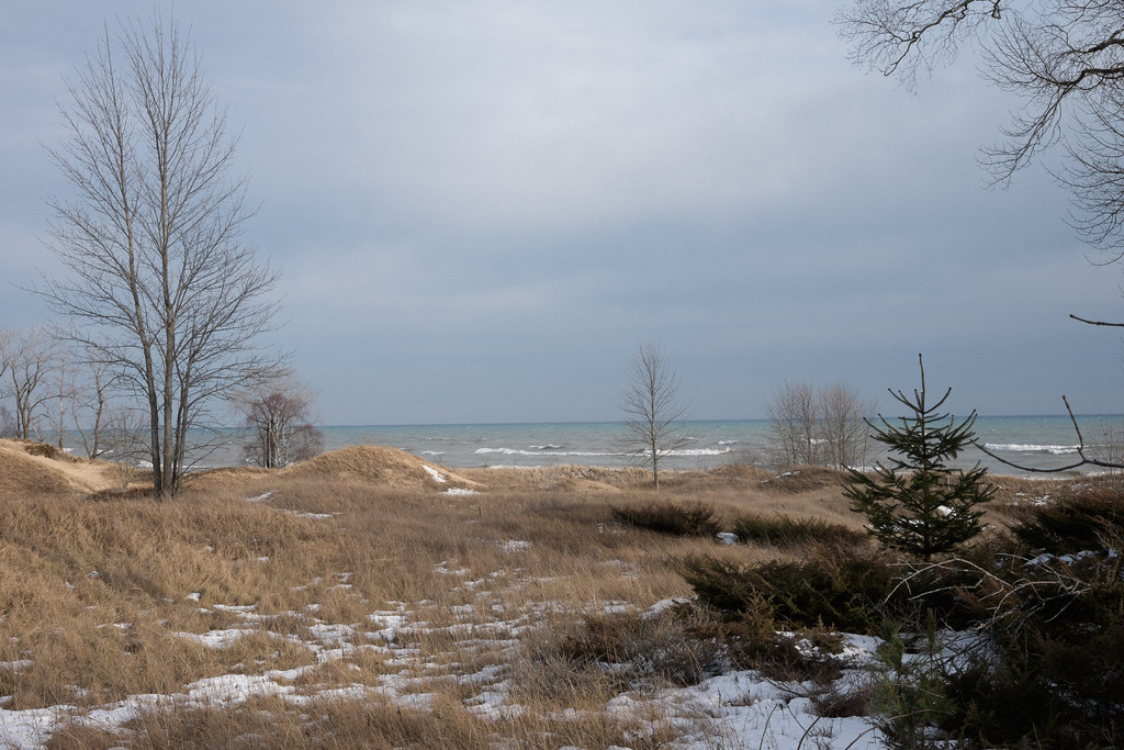 Winter in Kohler Andre State Park Sand dunes nearby Lake M… Flickr