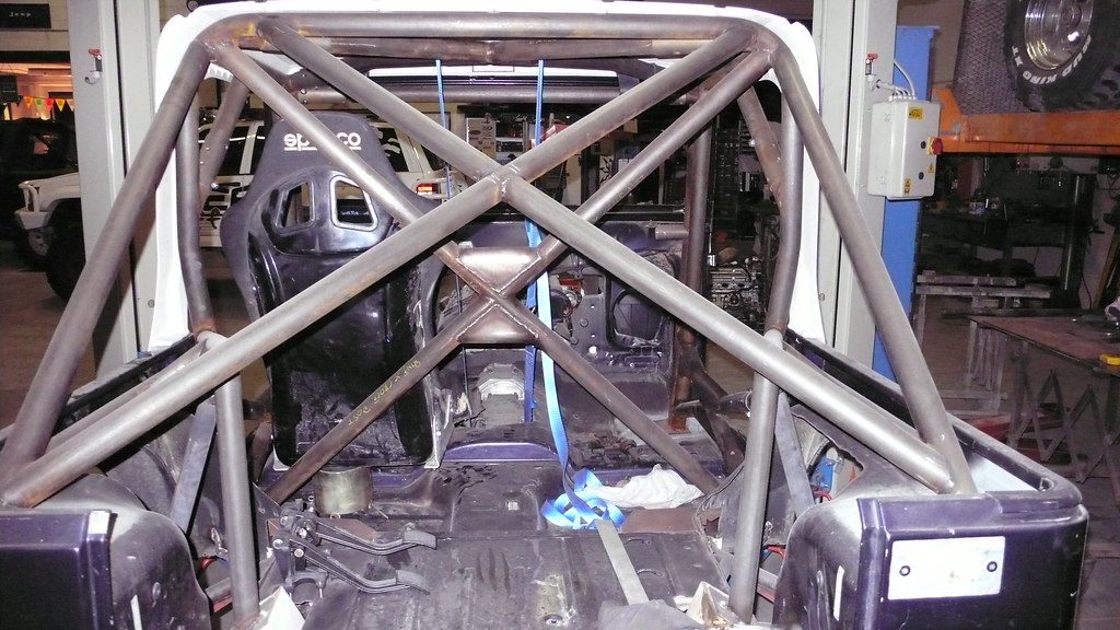 FIA roll cage installed Roll cage FIA approved for Jeep TJ… Flickr