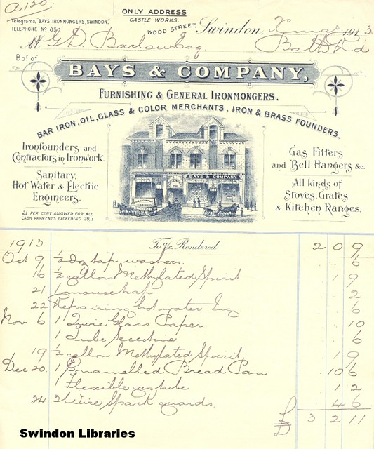 1913 Bays & Company of Castle Works, Wood Street, Swindon… Flickr