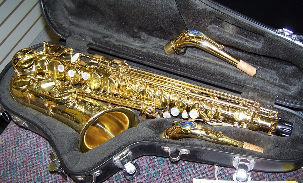 My sax at the shop in Las Vegas, ready to come home Flickr