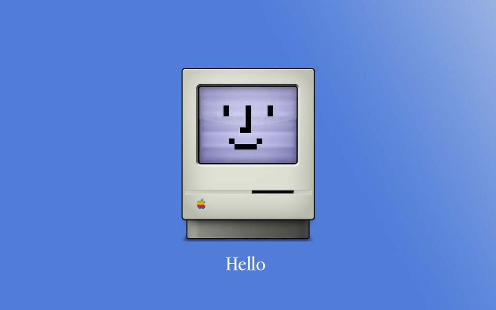 Mac Classic Wallpaper Minimalistic 3 I was redesigning a U… Flickr