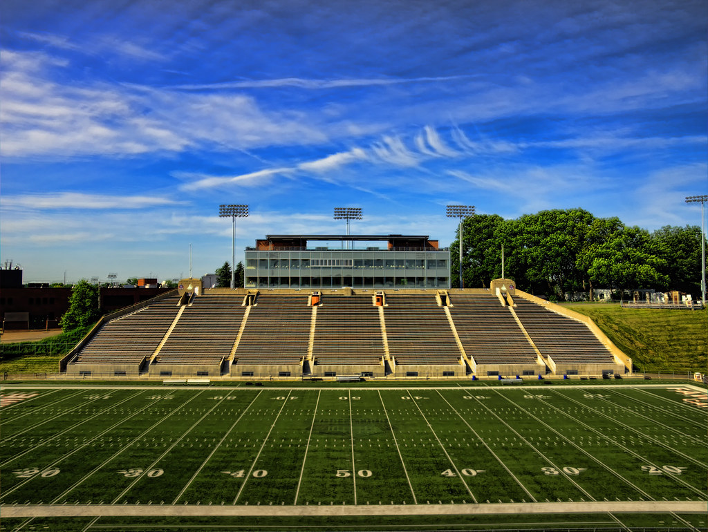 Fawcett Stadium South Grandstands and Pressbox South grand… Flickr