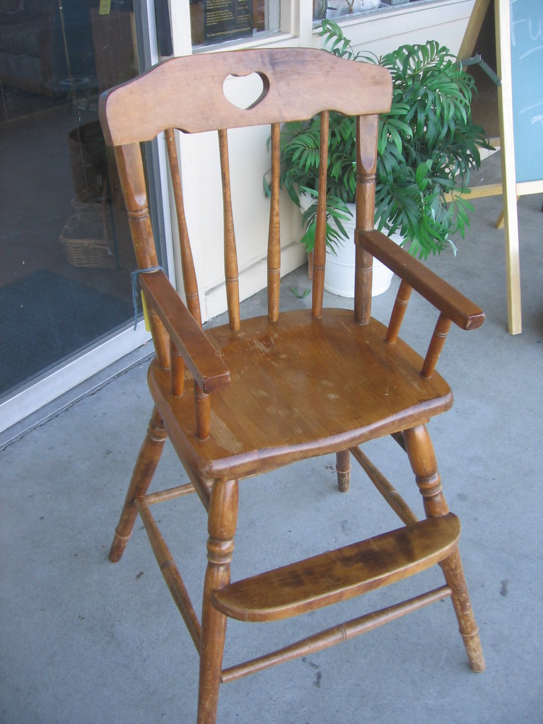 SOLD Toddler dining chair Seat height 23", arms 28", back… Flickr