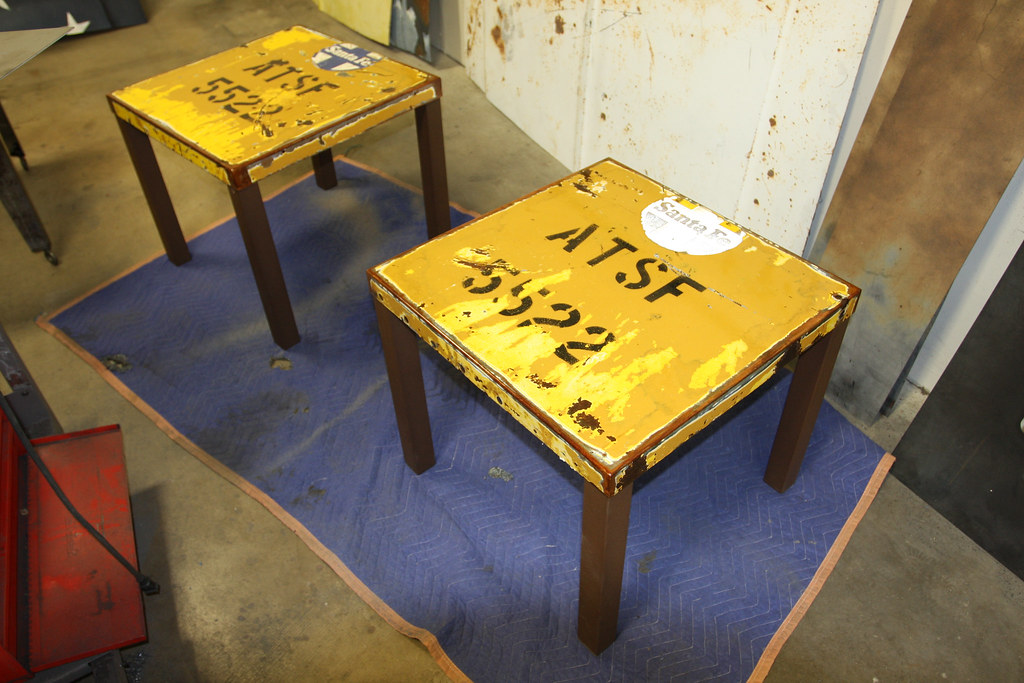 end tables a pair of 24x24x24 end tables. tops made from R… Flickr