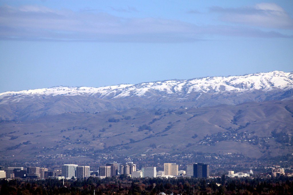 Downtown San Jose, California Downtown San Jose, with snow… Flickr