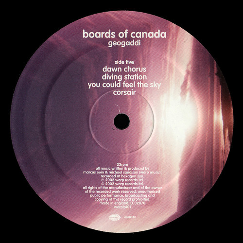 Boards Of Canada Geogaddi (Vinyl Side 5) The Album Artwork Archive