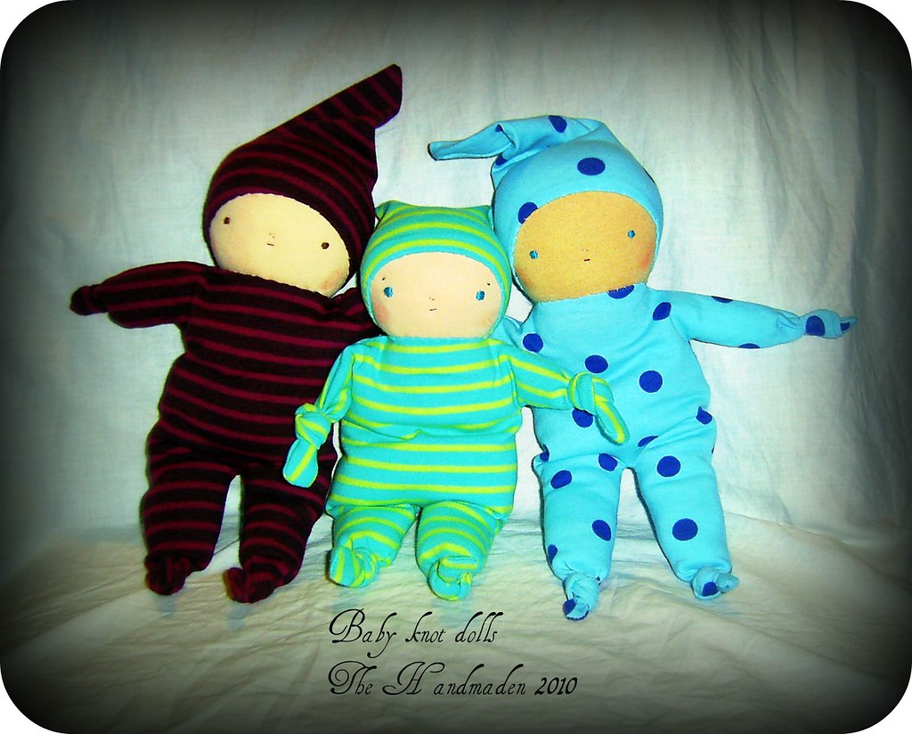 baby knot doll trio Baby knot dolls made with natural mate… Kelly