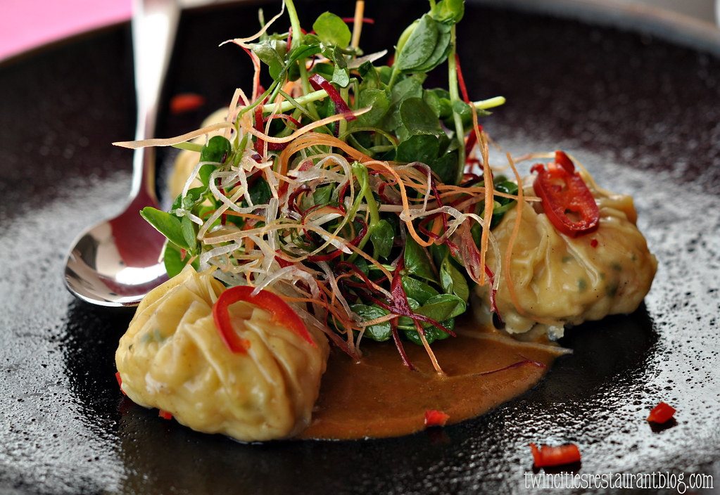 20.21 Shrimp and Scallop Dumplings in Lobster Curry Sauce Flickr