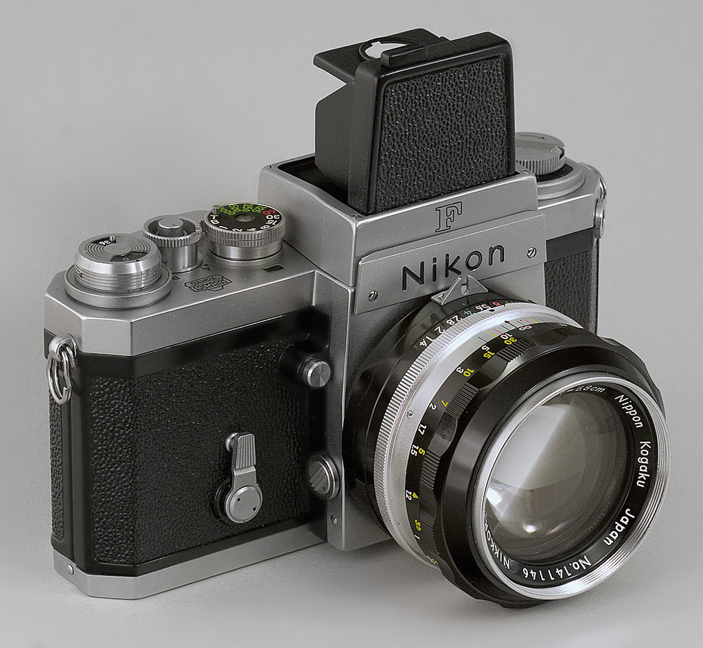 Nikon F Waistlevel finder Nikon F film camera Waist… Flickr