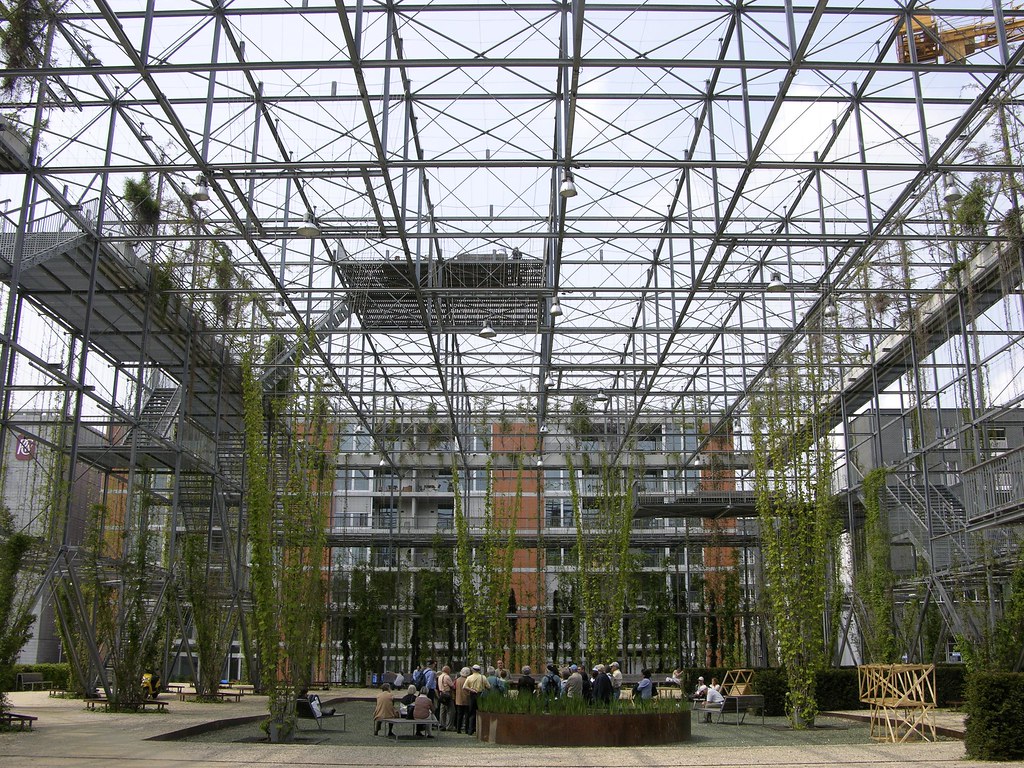 A vertical garden the MFO Park in Zürich, Switzerland a photo on