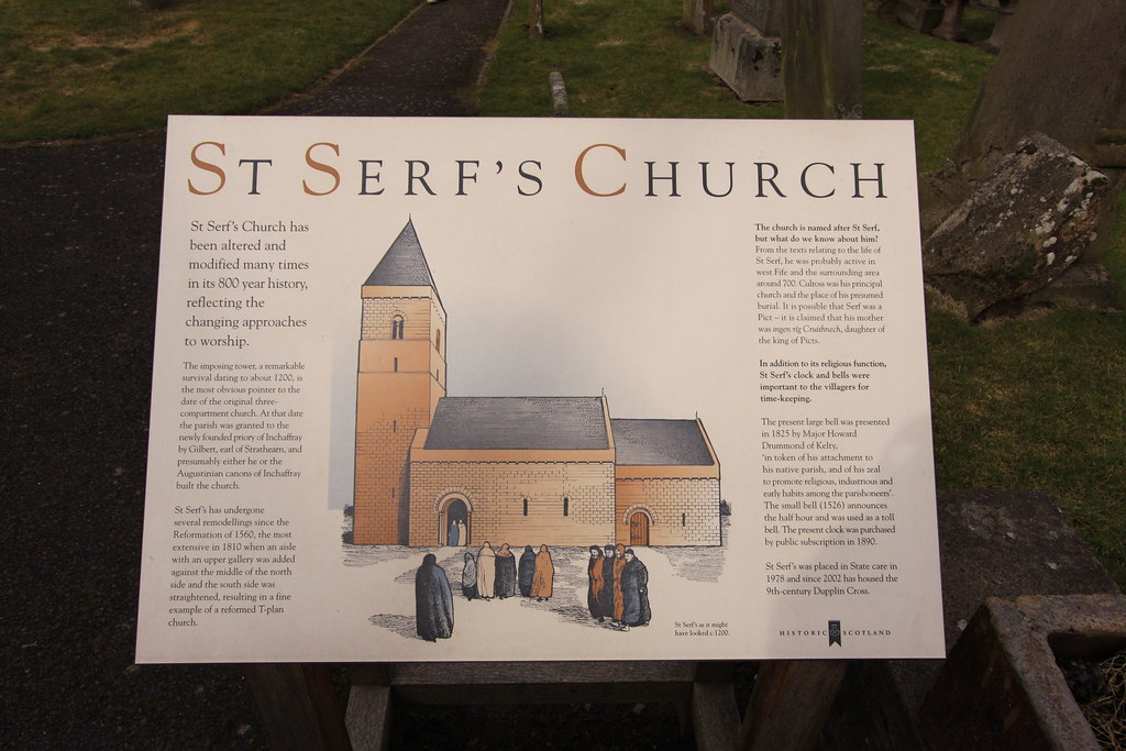 Dunning St Serfs Scottish Heritage Board describing the hi… Flickr