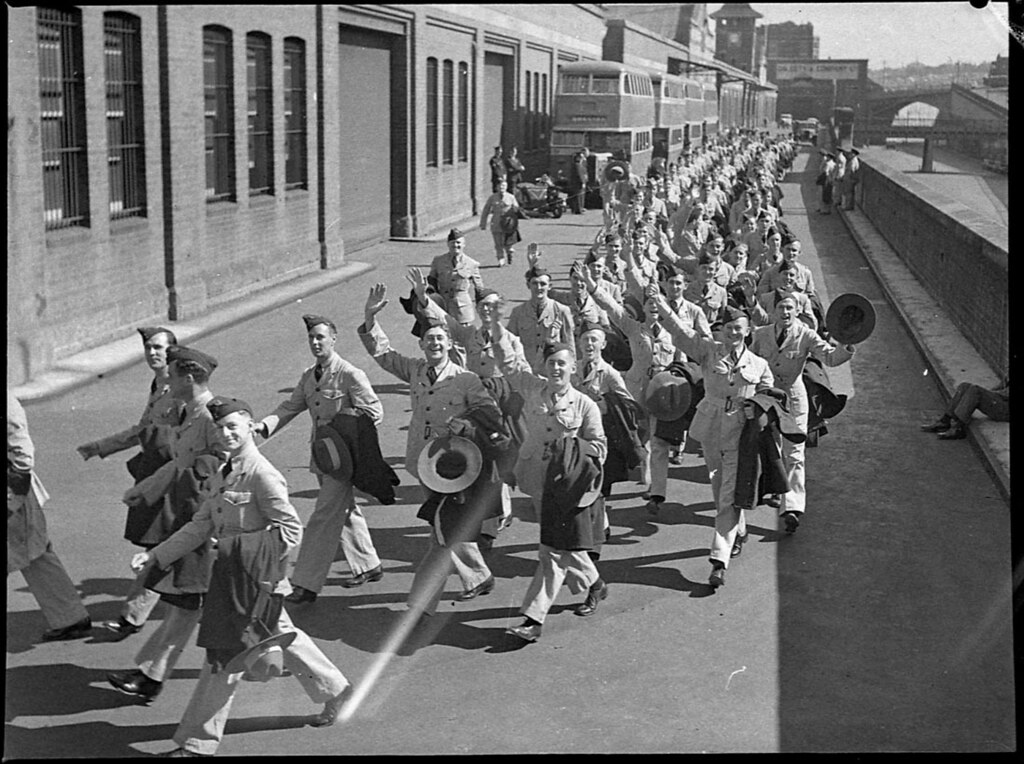 Empire Air Training Scheme Airmen leave by "Awatea" for Ca… Flickr