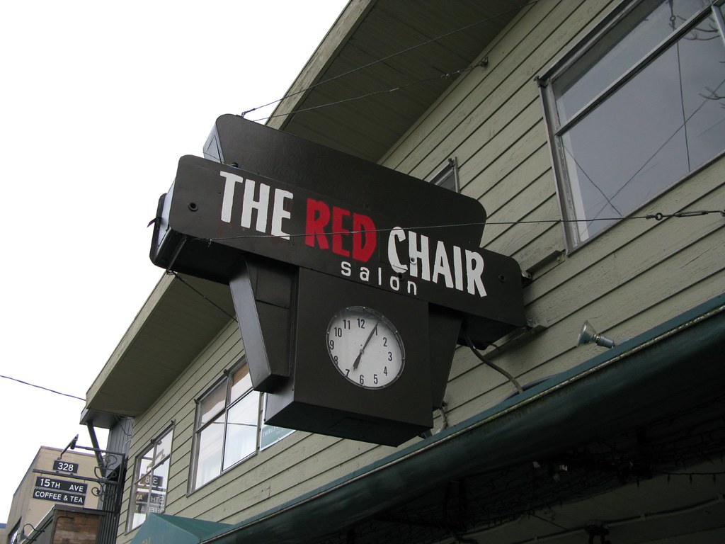 Red Chair Salon clock Finally remembered to photograph the… Flickr