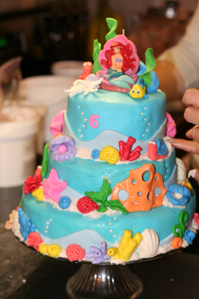 The Little Mermaid Three Tier Fondant Cake Under the Sea C… Flickr