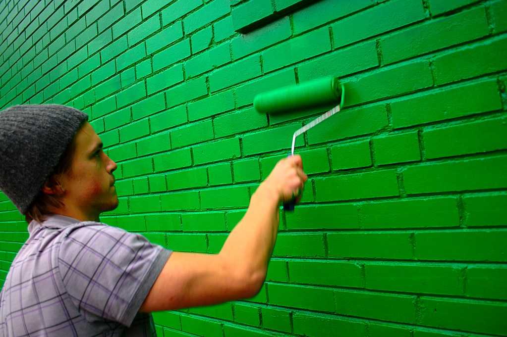 Touch Ups Artist's assistant Jesse touching up "Title Deed… Flickr