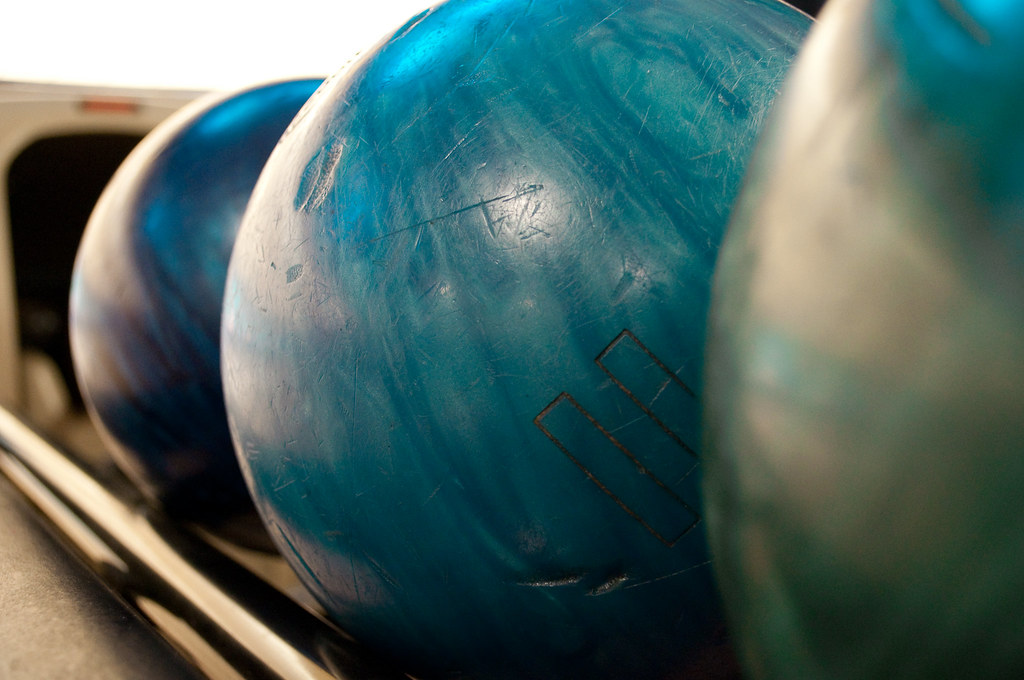 Bowling Balls Bowling balls at Irvine Lanes Manisha B. Flickr