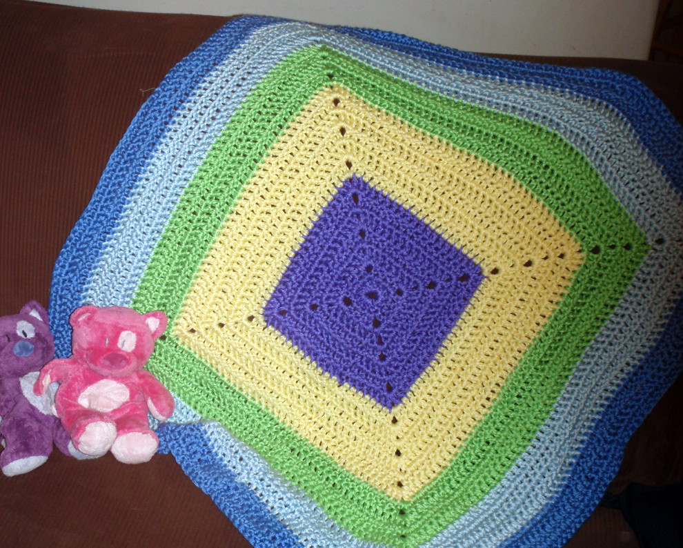 baby blue afghan Krista Robbins Flickr