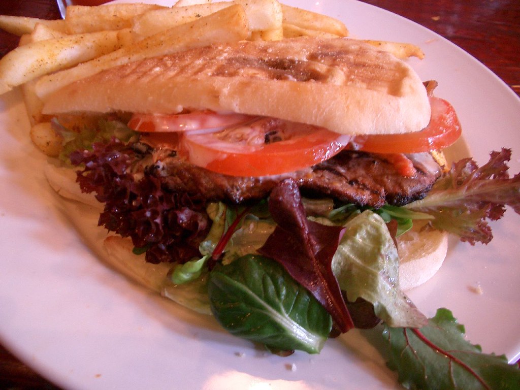 Steak Sandwich The Lounge Steak Sandwich with bacon and … Flickr