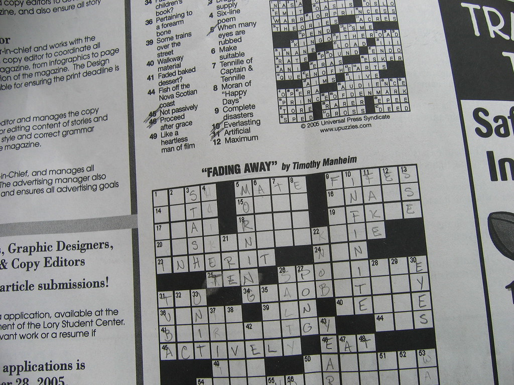 Today's Crossword I feel smarter every day a direct resu… Flickr