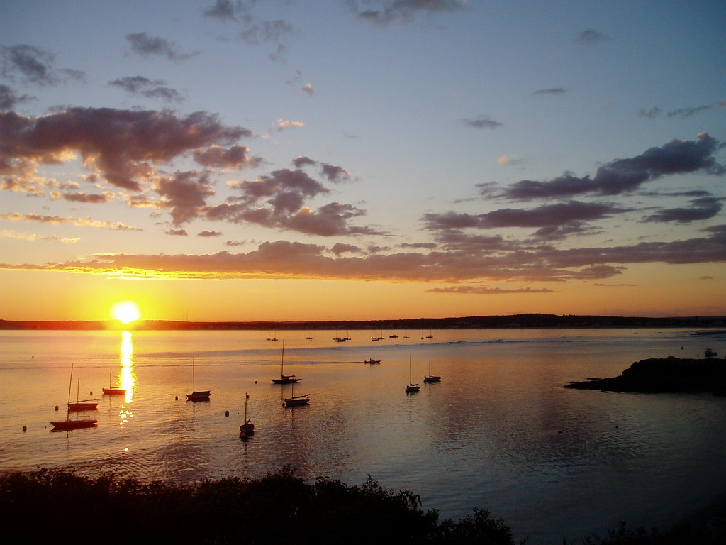 Sunset over the Harbor Lockhart Steele Flickr