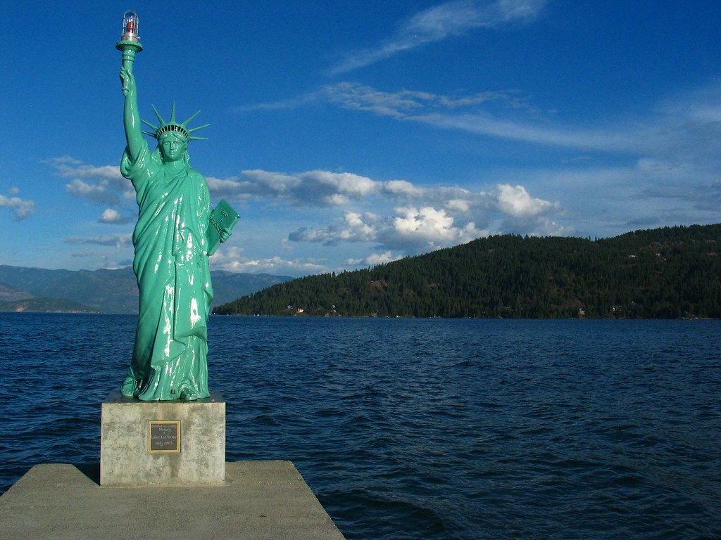 Freedom and Art in Idaho The park in Sandpoint, Idaho. Flickr
