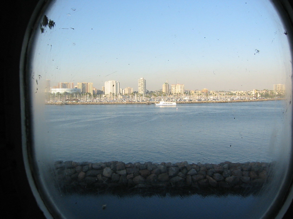 porthole The view of Long Beach from the porthole in my ca… Flickr