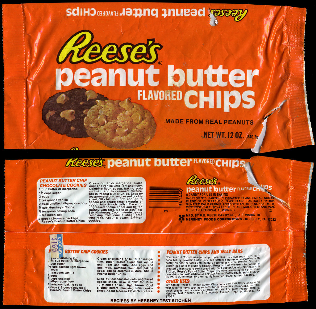 Hershey Reese's peanut butter flavored chips package … Flickr