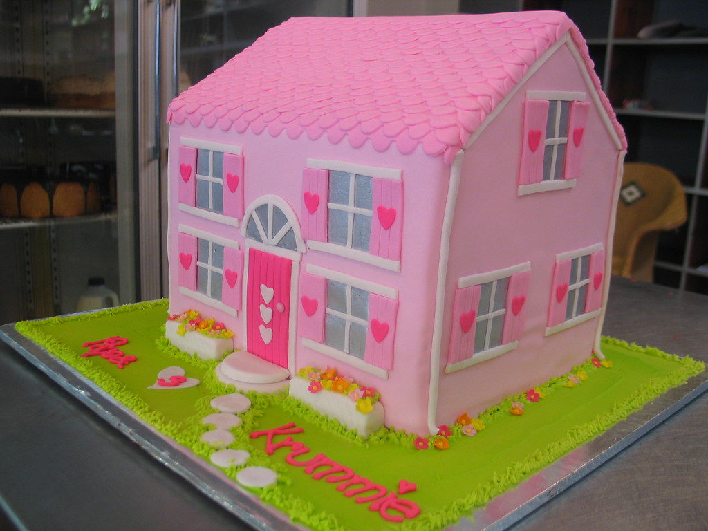 Doll's house cake soft & hot pink Charly's Bakery Flickr