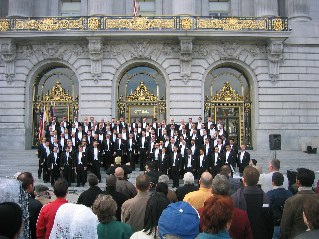 SF Gay Chorus at City Hall Mr Flikker Flickr