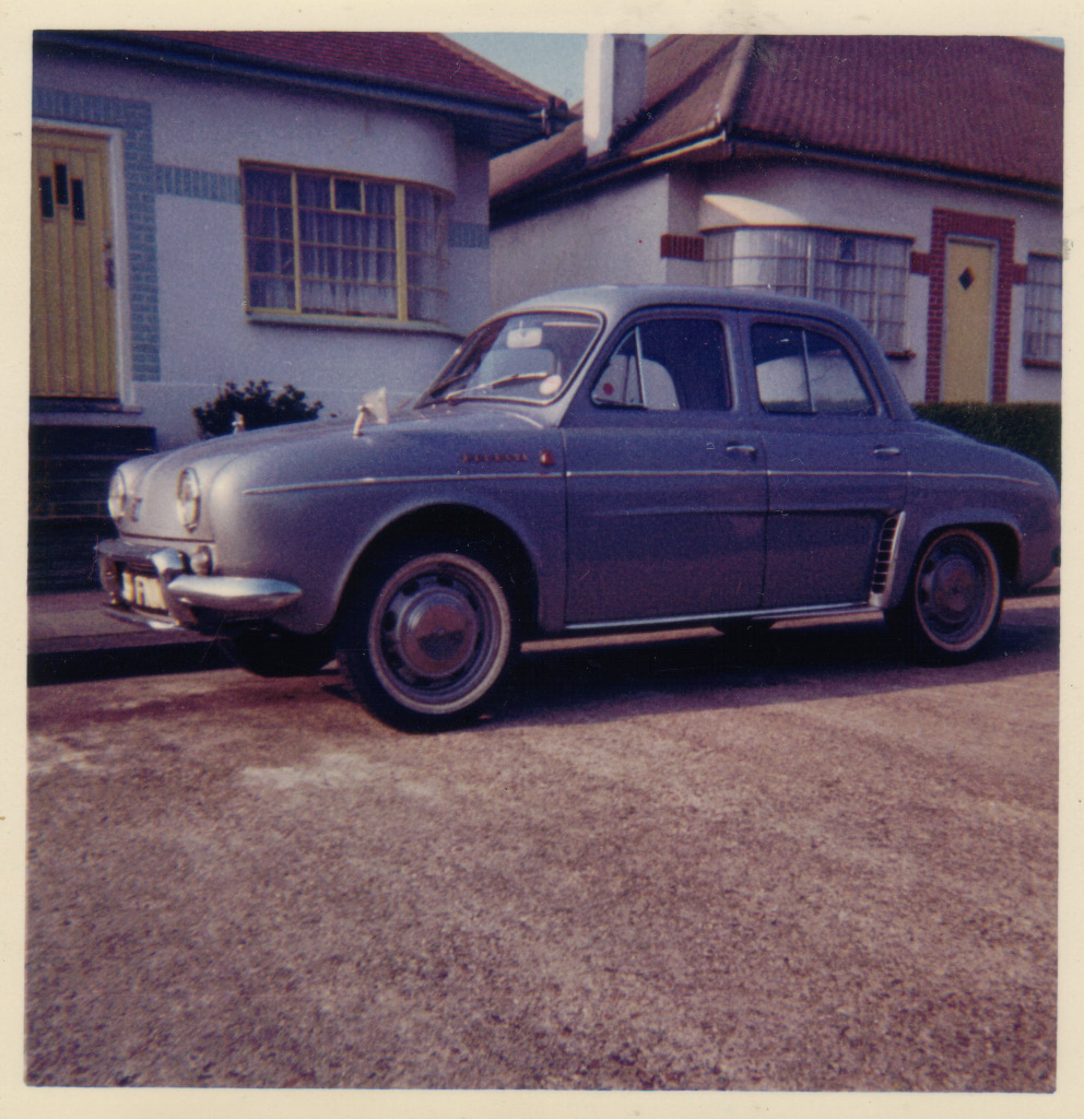 Renault Dauphine Our car outside our house in about 1964 David